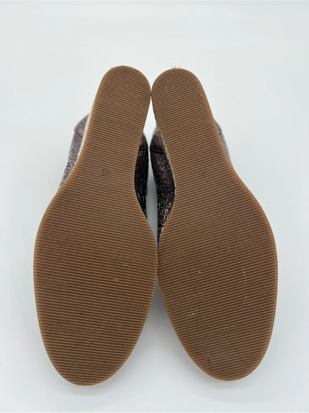Wonder’s Metallic Bronze Espadrille Wedge Flats size 41